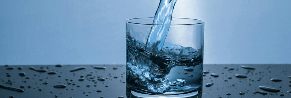 water in glass